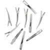 DIY Haarklemmetjes Gebogen 4,5cm – Metaal – Zilver – 10 Stuks