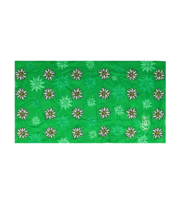 MF_7 Haarband Multifunctioneel 45x25cm - Bloemenprint - Groen Wit