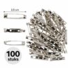 brochespeldjes-3,5cm-100-stuks-van-Haarsoires DIY Broche 3,5cm – Brochespeldjes – Metaal – Zilver – 100 Stuks