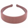 diadeem-3cm-ruitprint-kunststof-bruin-van-Haarsoires Haarband Diadeem 3cm – Ruitprint – Kunststof – Bruin