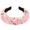 diadeem-bloemenprint-roze-van-Haarsoires Haarband Diadeem – Knoop – Bloemenprint Stof – Roze