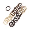 Haarelastiekjes Mini 2cm - Ribbel - Bruin Beige - 25 Stuks