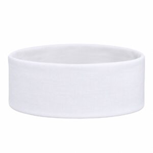 Haarband Stof 9cm - Effen Kleur - Wit