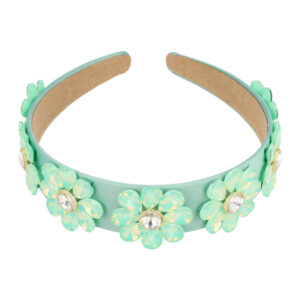 haarband-diadeem-bloemen-facetstenen-lichtgroen-van-Haarsoires Haarband Diadeem - Bloemen - Facetstenen - Lichtgroen