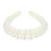 haarband-diadeem-parelkralen-velvet-wit Haarband Diadeem - Parelkralen - Velvet - Wit