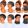 Haarband Multifunctioneel 45x25cm - Ankerprint - Grijs