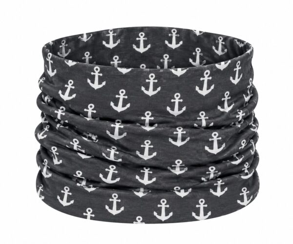 Haarband Multifunctioneel 45x25cm - Ankerprint - Grijs