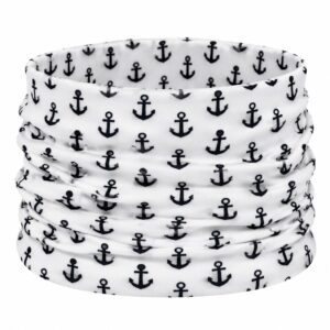 haarband-multifunctioneel-ankerprint-wit-van-Haarsoires Haarband Multifunctioneel 45x25cm - Ankerprint - Wit