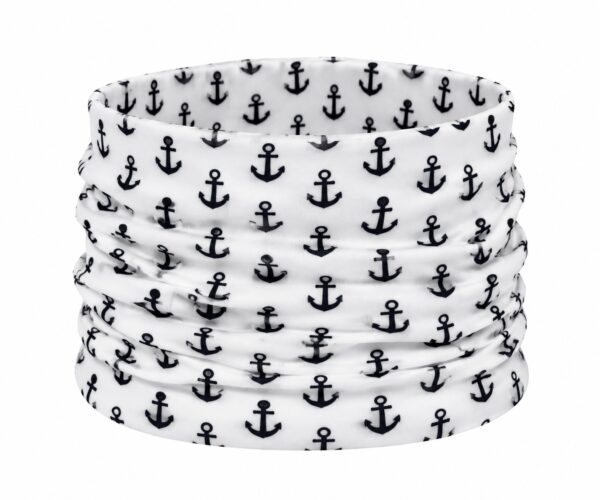 haarband-multifunctioneel-ankerprint-wit-van-Haarsoires Haarband Multifunctioneel 45x25cm - Ankerprint - Wit