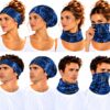 Haarband Multifunctioneel 45x25cm - Autoprint - Blauw