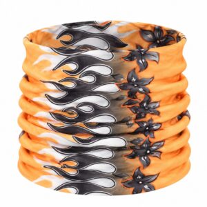 Haarband Multifunctioneel 45x25cm - Bloemenprint - Geel