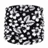 haarband-multifunctioneel-bloemenprint-zwart-van-Haarsoires Haarband Multifunctioneel 45x25cm - Bloemenprint - Wit Zwart