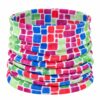 Haarband Multifunctioneel 45x25cm - Blokkenprint - Multicolor