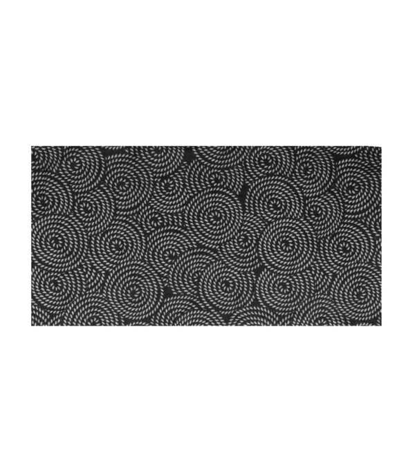 haarband-multifunctioneel-cirkelprint-haarsoires Haarband Multifunctioneel 45x25cm - Cirkelprint - Zwart