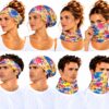 Haarband Multifunctioneel 45x25cm - Cirkelprint - Multicolor