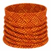 haarband-multifunctioneel-geometrische-print-oranje-bruin-van-Haarsoires Haarband Multifunctioneel 45x25cm - Grafische Print - Oranje Bruin