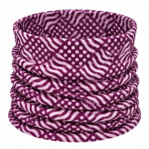 Haarband Multifunctioneel 45x25cm - Geometrische Print - Paars