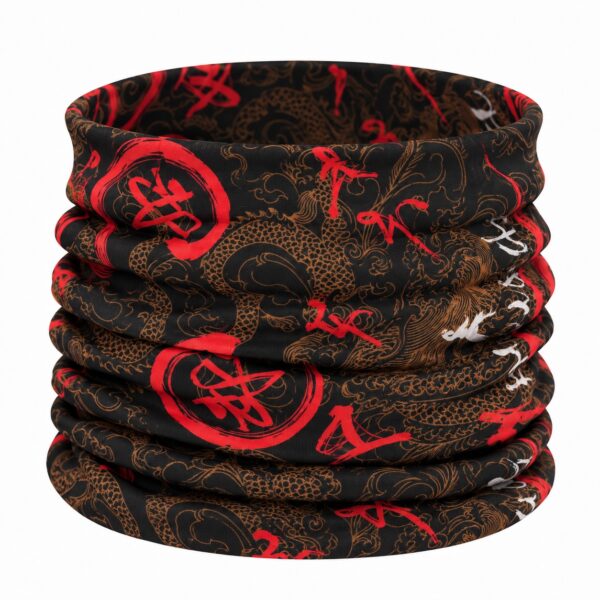 haarband-multifunctioneel-oosterse-print-rood-bruin-zwart-van-Haarsoires Haarband Multifunctioneel 45x25cm - Oosterse Print - Zwart Bruin Rood