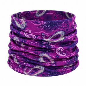 Haarband Multifunctioneel 45x25cm - Paisleyprint - Paars