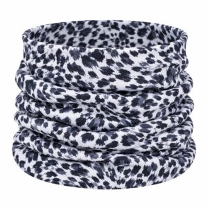 Haarband Multifunctioneel 45x25cm - Panterprint - Zwart Wit