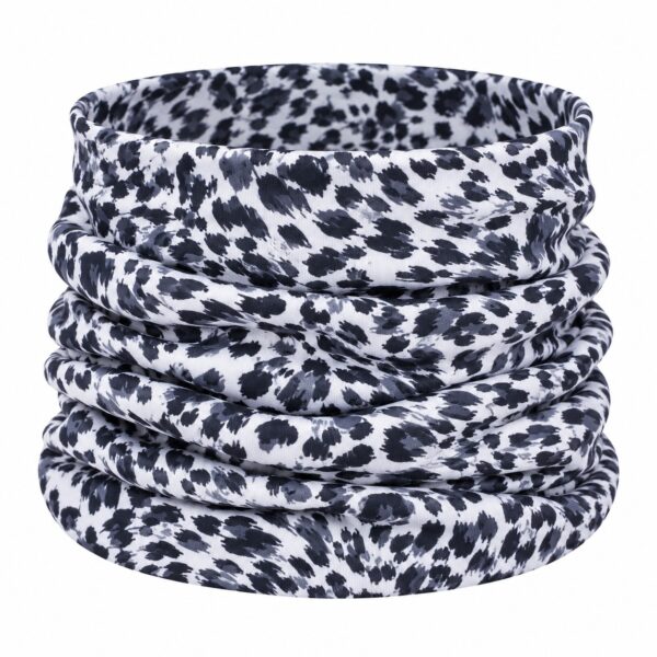 haarband-multifunctioneel-panterprint-zwart-wit-van-Haarsoires Haarband Multifunctioneel 45x25cm - Panterprint - Zwart Wit