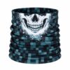 Haarband Multifunctioneel 45x25cm - Schedelprint - Grijs