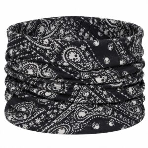 haarband-multifunctioneel-schedelprint-zwart-van-Haarsoires Haarband Multifunctioneel 45x25cm - Schedelprint - Zwart