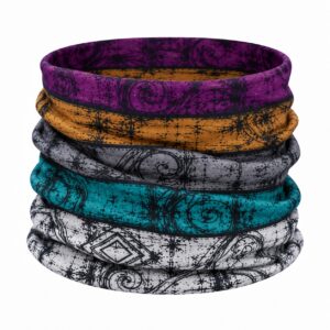 Haarband Multifunctioneel 45x25cm - Streepprint - Bruin Multicolor