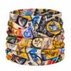 haarband-multifunctioneel-vintage-print-multicolor-van-Haarsoires Haarband Multifunctioneel 45x25cm - Vintage Print - Geel Multicolor