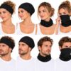 Haarband Multifunctioneel 45x25cm - Effen - Zwart