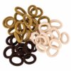 haarelastieken-2cm-bruin-beige-100stuks-van-Haarsoires Haarelastiekjes Mini 2cm - Endless – Bruin Beige Creme - 100 Stuks