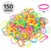 haarelastiekjes-mini-1cm-neon-150stuks-van-Haarsoires Haarelastiekjes Mini 1cm - Neon Kleuren - 150 Stuks