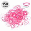 haarelastiekjes-mini-1cm-roze-150stuks-van-Haarsoires Haarelastiekjes Mini - 1cm - Roze - 150 Stuks