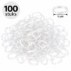 haarelastiekjes-mini-1cm-transparant-100stuks-van-Haarsoires Haarelastiekjes Mini - 1cm - Transparant - 100 Stuks