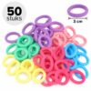 haarelastiekjes-mini-2cm-multicolor-50stuks-van-Haarsoires Haarelastiekjes Mini 3cm - Endless - Multicolor - 50 Stuks