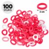 haarelastiekjes-mini-2cm-roze-100stuks-van-Haarsoires Haarelastiekjes Mini 2cm - Endless - Nylon - Roze - 100 Stuks