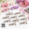 DIY Haarklemmetjes Recht 2cm – Metaal – Zilver – 10 Stuks