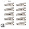 DIY Haarklemmetjes Recht 2cm – Metaal – Zilver – 10 Stuks