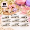 haarklemmen-DIY-3,5cm-10-stuks-sfeerbeeld-van-Haarsoires DIY Haarklemmetjes Recht 3,5cm – Metaal – Zilver – 10 Stuks