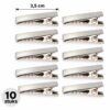 haarklemmen-DIY-3,5cm-10-stuks-van-Haarsoires DIY Haarklemmetjes Recht 3,5cm – Metaal – Zilver – 10 Stuks