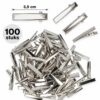haarklemmen-DIY-3,5cm-100-stuks-van-Haarsoires DIY Haarklemmetjes Recht 3,5cm – Metaal – Zilver – 100 Stuks