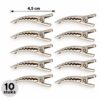DIY Haarklemmetjes Gebogen 4,5cm – Metaal – Zilver – 10 Stuks