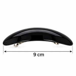 haarspeld-9cm-ovaal-glans-zwart-9cm-van-Haarsoires Patentspeld 9cm - Ovaal Model – Glanzend – Zwart