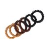 invisibobble bruin zwart 6 stuks_2 Invisibobble Haarelastieken - Telefoondraad - Zwart Bruin Beige - 6 Stuks