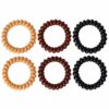 invisibobble-haarelastieken-beige-bruin-zwart-6stuks-van-Haarsoires Invisibobble Haarelastieken - Telefoondraad - Zwart Bruin Beige - 6 Stuks