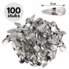 klikklak-haarspeldjes-3cm-zilver-100-stuks-van-Haarsoires DIY Klikklak Haarspeldjes 3cm – Metaal – Zilver – 100 Stuks