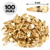 klikklak-haarspeldjes-5cm-goud-100-stuks-van-Haarsoires DIY Klikklak Haarspeldjes 5cm – Metaal – Goud – 100 Stuks