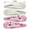 klikklak-haarspeldjes-5cm-vlinderprint-wit-roze-van-Haarsoires Klikklak Haarspeldjes 5cm – Vlinderprint – Roze Wit – 4 Stuks