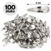 klikklak-haarspeldjes-5cm-zilver-100-stuks-van-Haarsoires DIY Klikklak Haarspeldjes 5cm – Metaal – Zilver – 100 Stuks