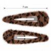 klikklak-haarspeldjes-7cm-panterprint-bruin-donkerbruin-van-Haarsoires Haarspeld Klikklak 7cm - Panterprint - Bruin Donkerbruin - 2 Stuks